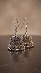 Elira Oxidised Mini Jhumkas