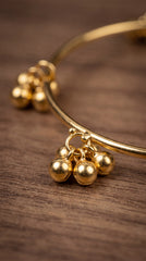 Zelya Kashmiri Ghungroo Gold Bangle Set (8 Pieces) | Traditional Ethnic Bangles