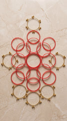 Zelya Traditional Kashmiri Pink Bangles Set (20 Pieces) for Women
