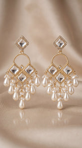 Luna Pearl Drop Korean Earrings