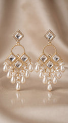 Luna Pearl Drop Korean Earrings