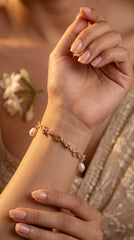 Blush Tulip Crystal Bracelet