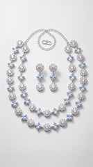 Premium Crystal Necklace Set with Earrings