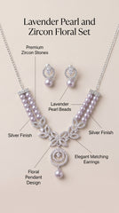 Moonlit Pearl Elegance Necklace Set