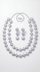 Premium Crystal Necklace Set with Earrings