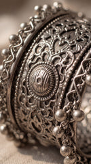 Vintage Oxidised Statement Bracelet