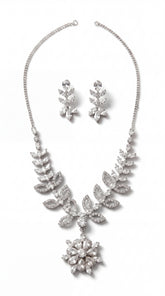 Celeste Crystal Bloom Necklace Set