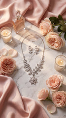 Celeste Crystal Bloom Necklace Set