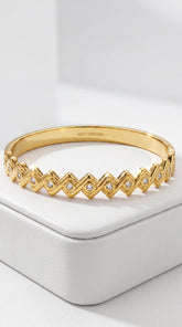 Aurora Luxe Crystal Gold Bracelet