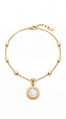 Celestia Pearl Charm Anklet
