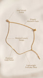 Luna Drop Gold Anklet