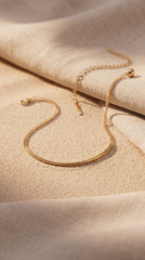 Luna Drop Gold Anklet