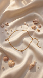 Luna Drop Gold Anklet