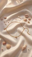 Luna Drop Gold Anklet