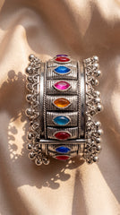 Velmira Gemstone Oxidised Bracelet