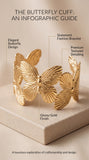 Aurelia Butterfly Cuff Bracelet