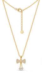 Elarié Butterfly Pearl Necklace