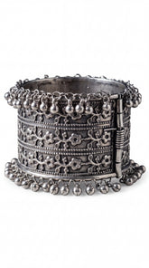 Classic Oxidised Wide Bracelet
