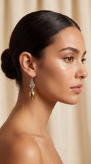 Brass Drop Earrings