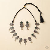 Rajasthani Oxidised Multicolor Necklace Set