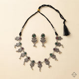 Rajasthani Oxidised Multicolor Necklace Set