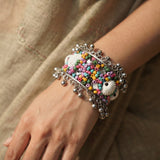 Rangoli Mosaic Shell Bead Bracelet