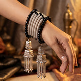 Oxidised Zariya Tassel Bracelet