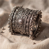 Vintage Oxidised Statement Bracelet