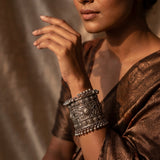 Vintage Oxidised Statement Bracelet