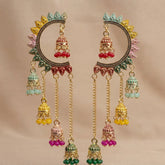 Vaelora Oxidised Tassel Earrings