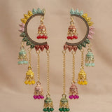 Vaelora Oxidised Tassel Earrings