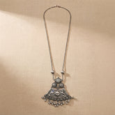 Oxidised Tribal Eye Pendant Necklace