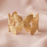Aurelia Butterfly Cuff Bracelet