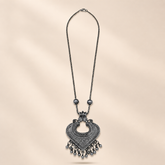 Oxidised Statement Heart Pendant Necklace