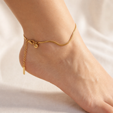 Luna Drop Gold Anklet