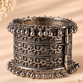 Classic Oxidised Wide Bracelet
