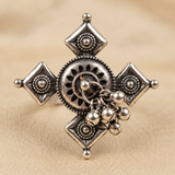 Chandrika Oxidised Statement Ring