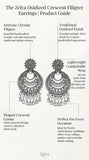 Oxidized Chandbali Drop Earrings for Women | Traditional Boho Statement Earrings
