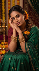 Zelya Kashmiri Ghungroo Gold Bangle Set (8 Pieces) | Traditional Ethnic Bangles