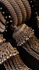 Oxidised Zariya Tassel Bracelet