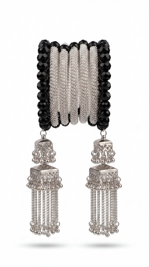 Oxidised Zariya Tassel Bracelet