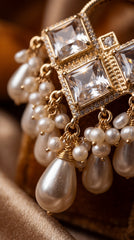 Luna Pearl Drop Korean Earrings