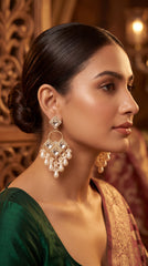 Luna Pearl Drop Korean Earrings