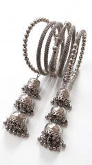 Velora Oxidised Tassel Bracelet