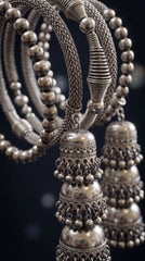 Velora Oxidised Tassel Bracelet