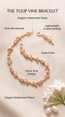 Blush Tulip Crystal Bracelet