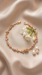 Blush Tulip Crystal Bracelet