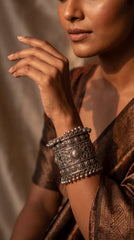 Vintage Oxidised Statement Bracelet