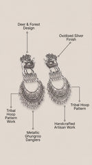 Noor Oxidised Jhumkas