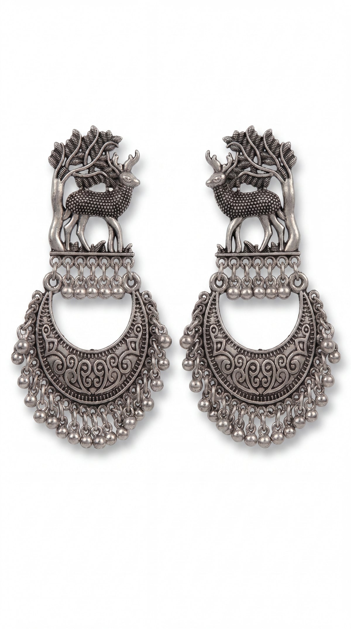 Noor Oxidised Jhumkas